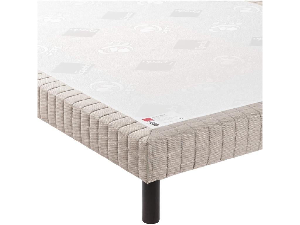 Sommier Nobellea confort ferme jean gris foncé 15 cm NATURE 130x190 OAZW49987