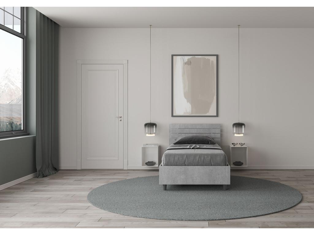 Lit coffre 80x190 tête de lit droite avec Dekonao en ciment Dekonao WUQP29450