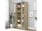 Armoire à vitrine Chêne Dekonao 82,5x30,5x185,5 cm Aggloméré JWDB74896
