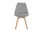 Lot de 4 Chaise de salle à manger - Dekonao / Bois - Gris clair - Dekonao KDSP93459