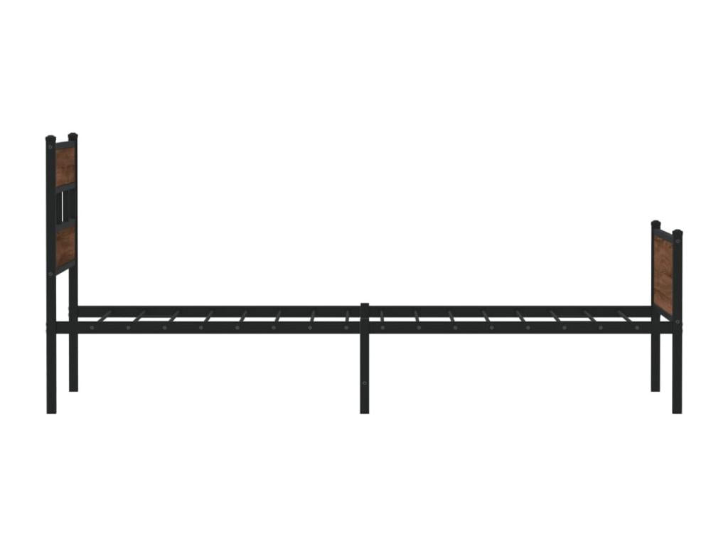 Cadre de lit sans matelas chêne marron 90x200cm bois ingénierie SFFK34939