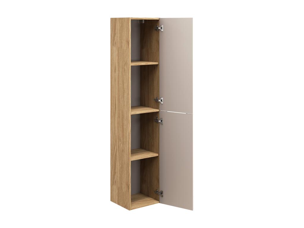 Ensemble meuble simple vasque 60cm et colonne Ligniva Beige et bois XVYK78579