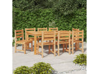 Chaises de jardin lot de 8 Bois de teck solide GCGN50200