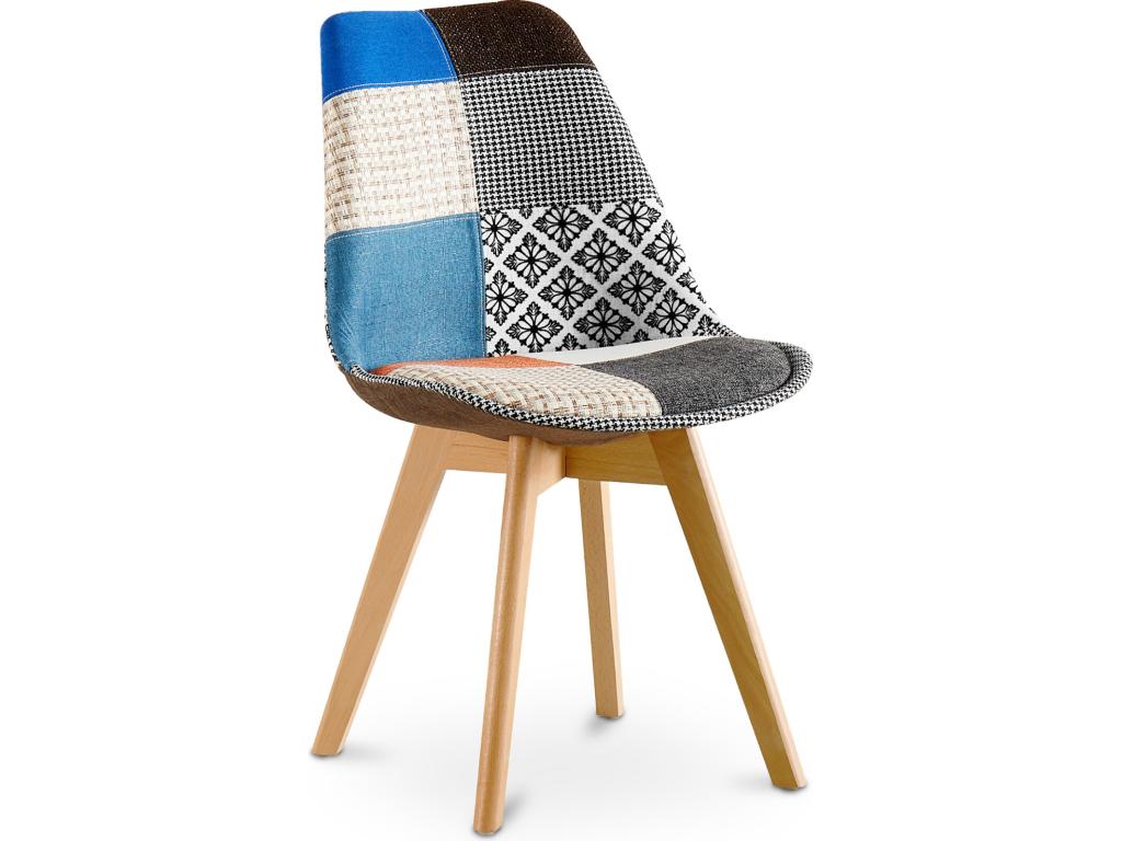 Chaise de Salle à Manger - Revêtement Ligniva Multicolore EWJL87338