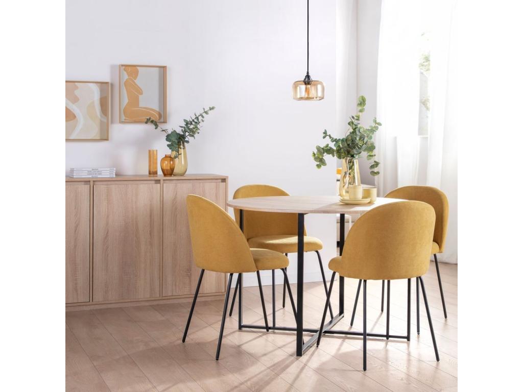 Chaise de salle à manger en tissu Dekonao 49x81 cm-Dekonao DOJY63235