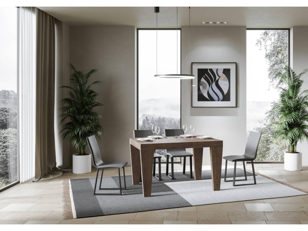 Table extensible 90x140/244 cm Dekonao Premium Noyer ZIJA60580