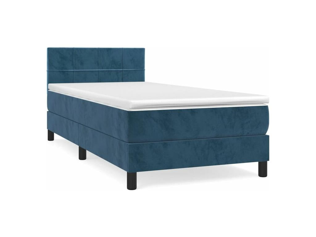 Sommier à Dekonao de lit avec matelas Bleu foncé 100x200 RZXQ26085