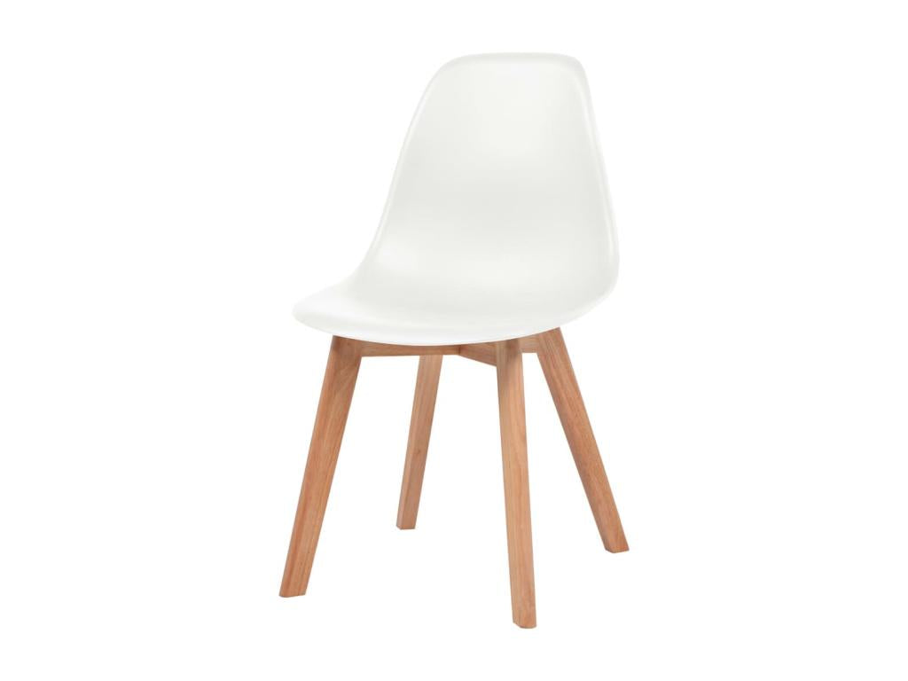 Chaises à manger lot de 2 Blanc Plastique TSYV42461