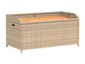 Banc de rangement méNobellea beige résine tressée et bois d'Nobellea FVOZ92091