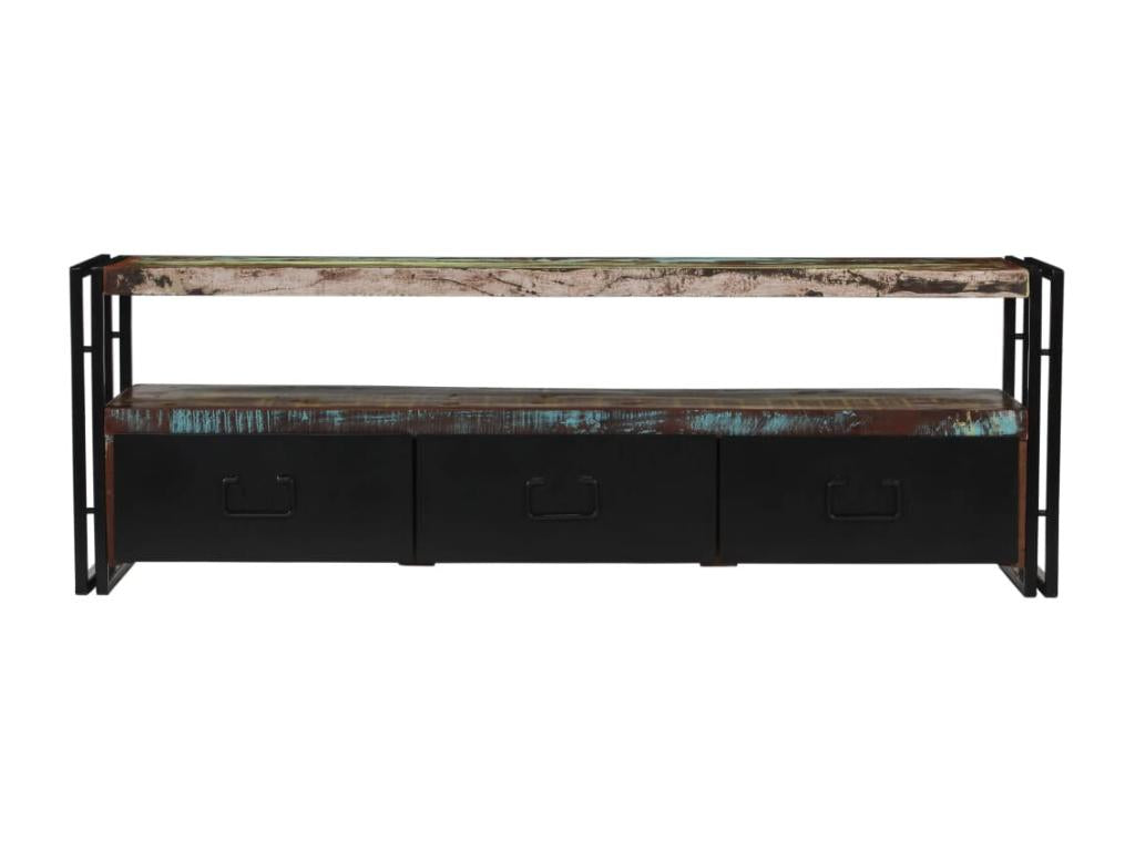 Meuble télé tv bois marron 120x30x40 cm 2502156 GGZU43217