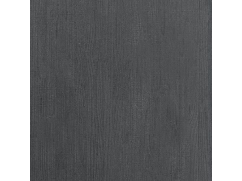 Bibliothèque à 3 niveaux Gris 80x30x105 Bois de pin massif GEVZ28754