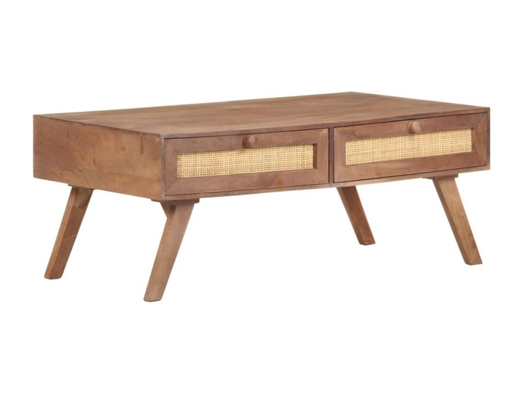 Table basse 100x60x40 Bois de manguier massif CPEC40171
