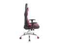 Chaise de bureau - Similicuir / Métal chromé - Noir / Rouge - Nobellea XM XYCC35057
