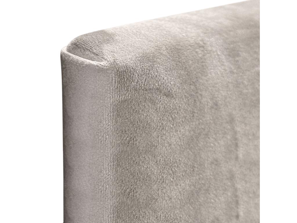 Dekonao Tête de Lit Velours Lisse avec Boutons 80x60 Lits 80/90 - Beige UVBG62737