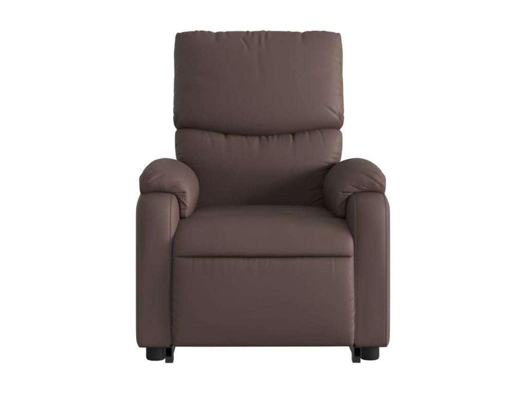 Fauteuil inclinable marron similicuir ATCK64150