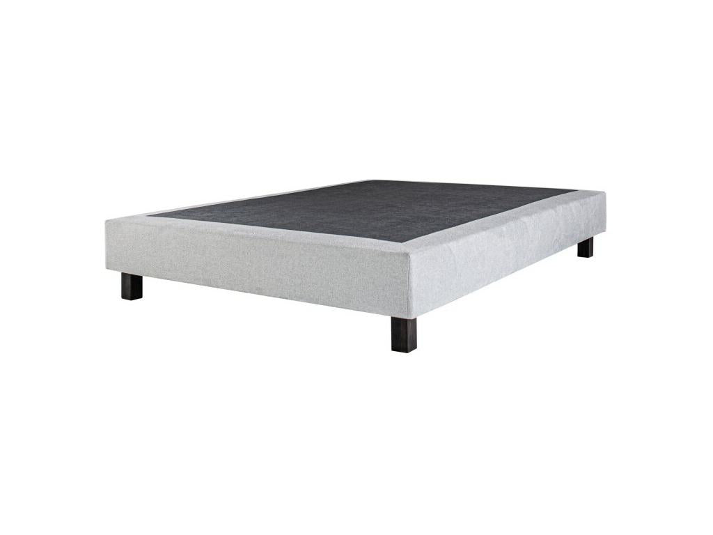 Ensemble Matelas Dekonao Mousse 27 cm mousses haute densité ferme face été/hiver sommier gris ep20cm 140x200cm GSMZ80878
