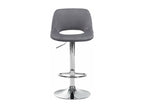 Tabouret de bar chaise métal gris 42x46x86 cm 10 0004595 DQJF33277