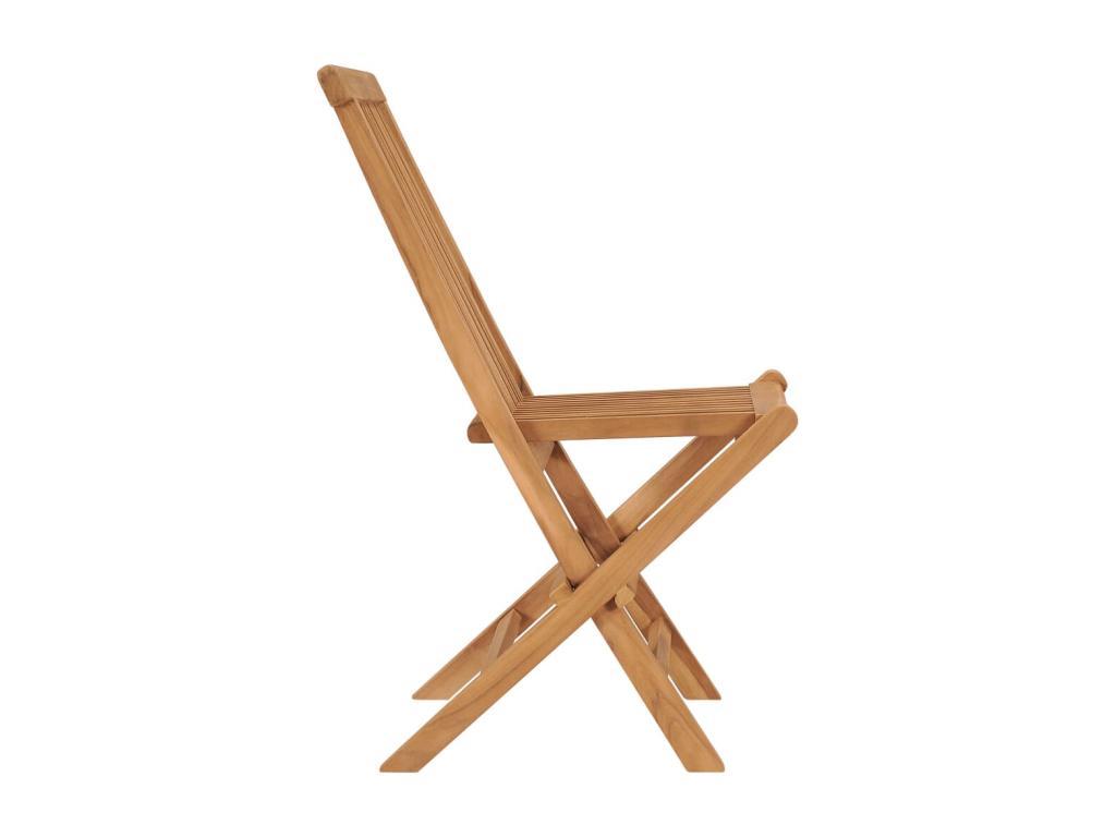 Chaises pliables de jardin lot de 8 Bois de teck solide FCPH42521