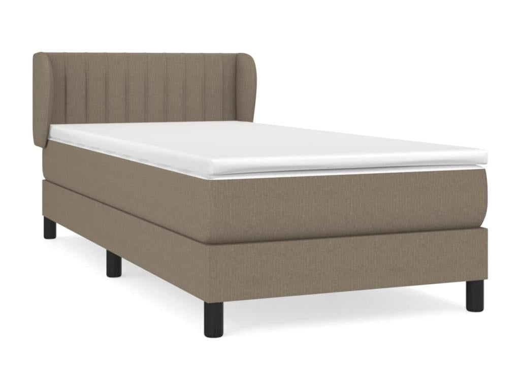 Lit à sommier tapissier avec matelas Dekonao 100x200 cm Tissu HJGT74172