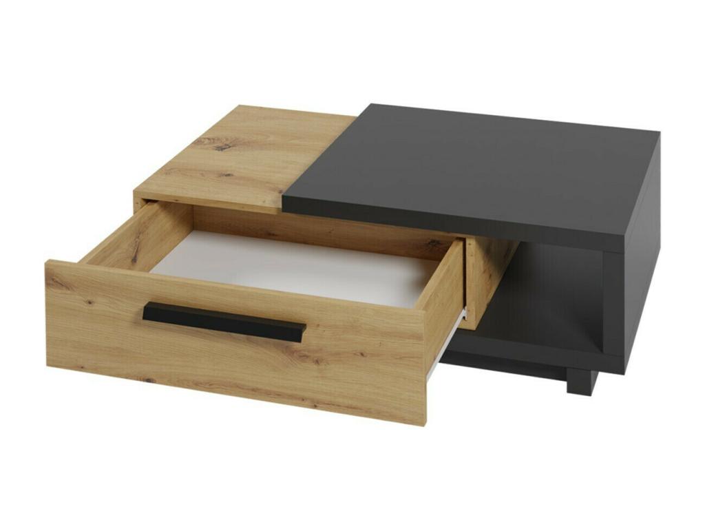 Table basse Dekonao 102 Noir mat - Chêne Dekonao 40x60x90cm Stratifié Angulaire CSUE95451