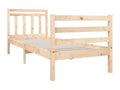 Cadre de lit sans matelas bois massif XPBE77473
