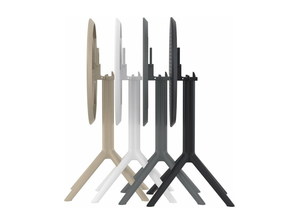 Table d'appoint de jardin - ronde - Plastique - Gris foncé - Sky EMZX27276