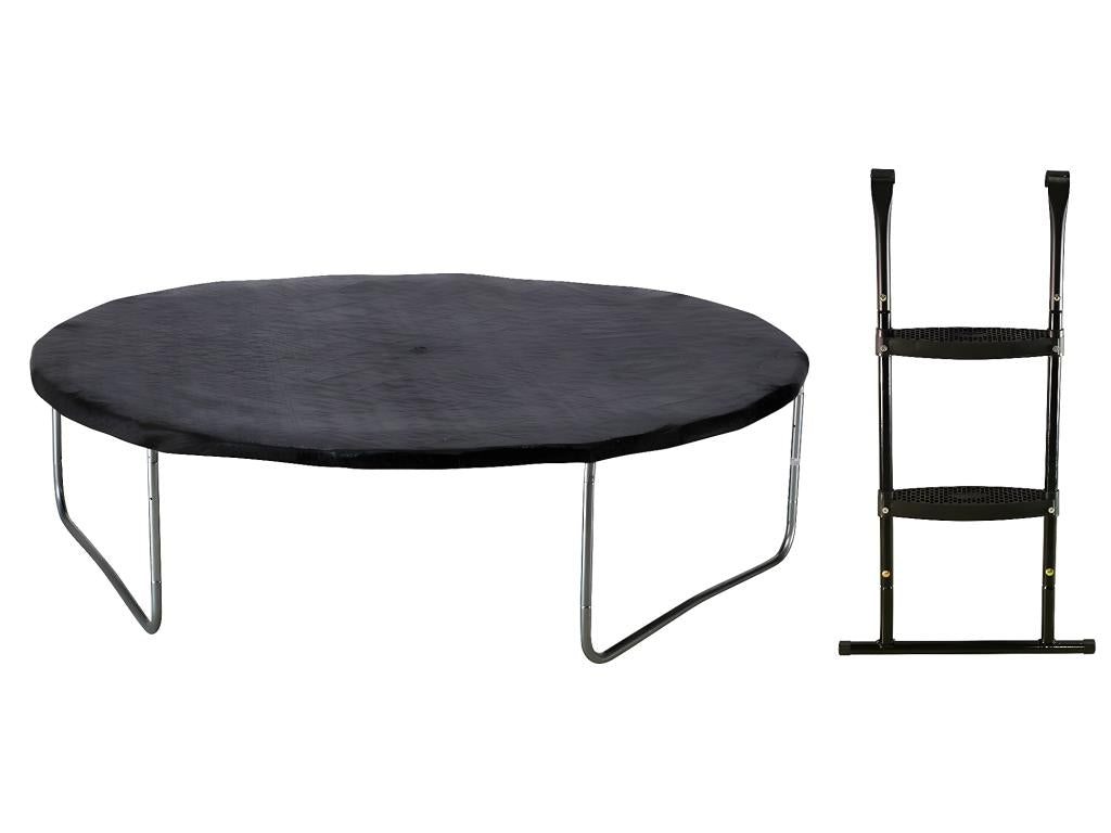 Nobellea - Trampoline de jardin 244 cm filet de sécurité échelle Nobellea d'ancrage JUMPI Vert/Noir 250 VKQG31115