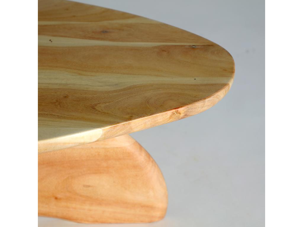 Table basse en bois d´Dekonao brun clair 110x59x35 cm ZRHR78796