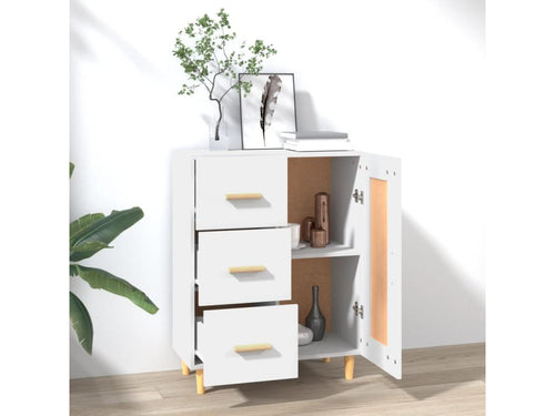 Buffet Blanc 69,5x34x90 cm Bois d'ingénierie HZWV89246