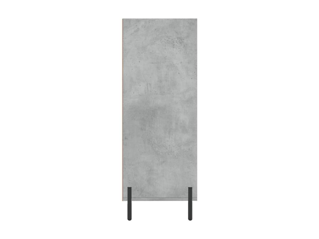 Armoire à étagères gris béton 69.5x32.5x90 cm bois d'ingénierie NLNM89866