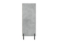 Armoire à étagères gris béton 69.5x32.5x90 cm bois d'ingénierie NLNM89866
