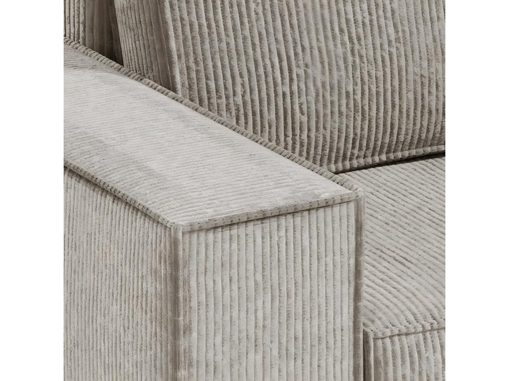 Canapé d'angle réversible et convertible 3 places avec coffre Dekonao Mini velours tricoté Dekonao VBIW29673