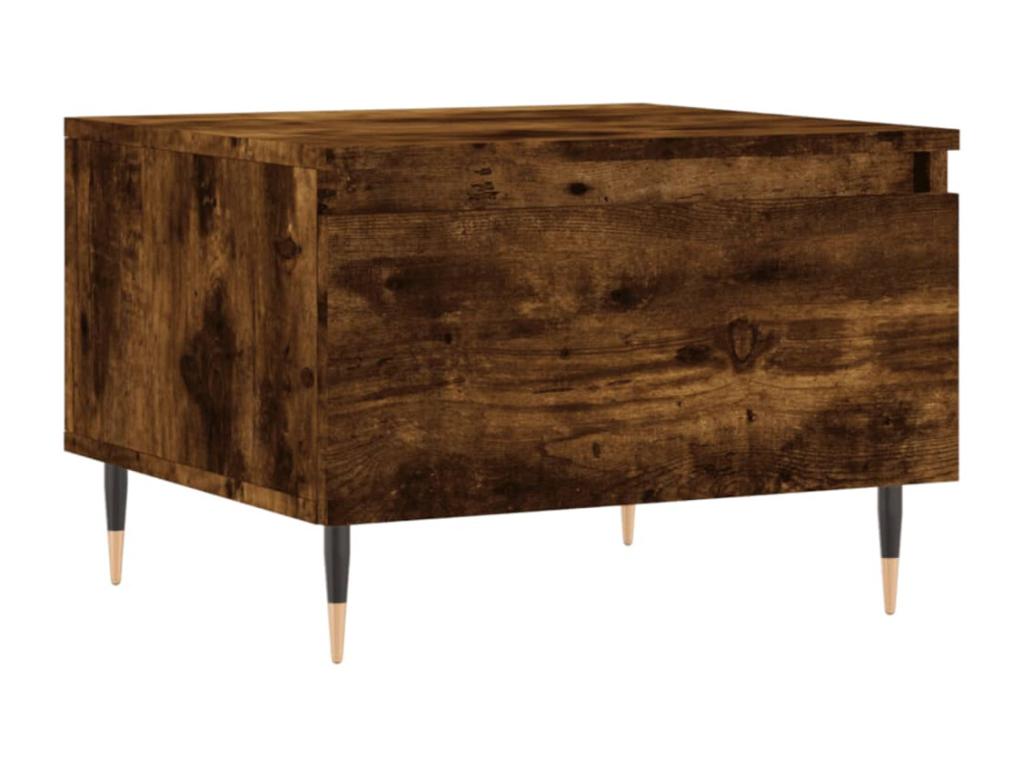 Tables basses 2 pièces chêne fumé 50x46x35 cm bois d'ingénierie ZFLW97114