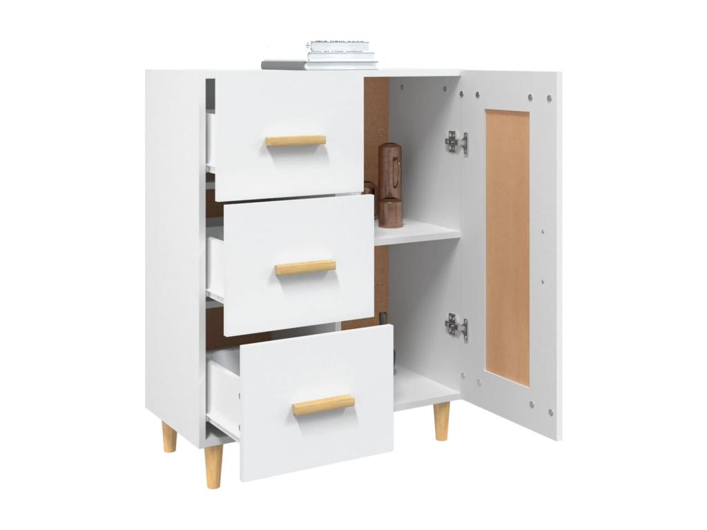 Buffet Blanc 69,5x34x90 cm Bois d'ingénierie HZWV89246