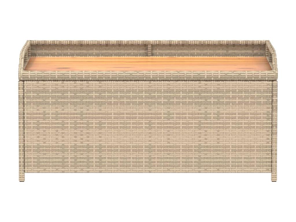 Banc de rangement méNobellea beige résine tressée et bois d'Nobellea FVOZ92091