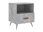 Tables de chevet 2pcs gris béton 40x35x47.5cm bois d'ingénierie XTJE35254