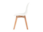 Chaises à manger lot de 2 Blanc Plastique TSYV42461