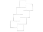 Etagère murale Dekonao Blanc 90x15x119 WVDM00399